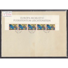 Liechtenstein Sobre Primer Dia FDC Yvert 425 - tema europa 1967