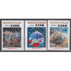 Honduras Aereo 2005 Yvert 1272/74 ** Mnh Navidad