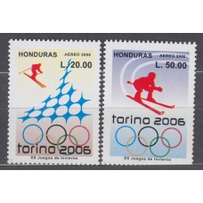 Honduras Aereo 2006 Yvert 1278/79 ** Mnh Juegos Olimpicos de Invierno - EsTurín - Deportes - Esqui