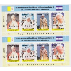Honduras Hojas Yvert 92/93 ** Mnh Papa Juan Pablo II