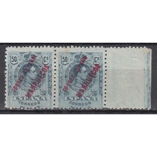 Tanger Variedades 1909 Edifil00 8he (*) Mng Pareja un sello Correo Espano sin L