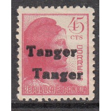 Tanger Variedades 1939 Edifil 121hh * Mh Sobrecarga Doble