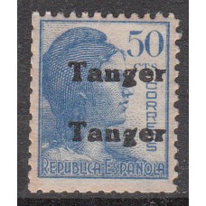 Tanger Variedades 1939 Edifil 122hh * Mh Sobrecarga Doble