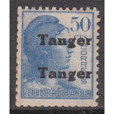 Tanger Variedades 1939 Edifil 122hh * Mh Sobrecarga Doble