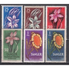 Tanger Beneficencia 1957 Edifil 47/52 * Mh