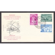 Belgica Sobres Primer Dia FDC Yvert 1195/97 - Bruselas Euratom 1961