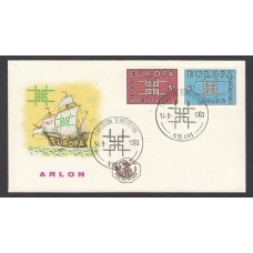 Belgica Sobres Primer Dia FDC Yvert 1260/61 - Europa 1963 Arlon