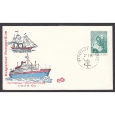 Belgica Sobres Primer Dia FDC Yvert 1327 - Barcos Munchen 1965