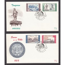 Belgica Sobres Primer Dia FDC Yvert 1385/88 - Moorsele 1966