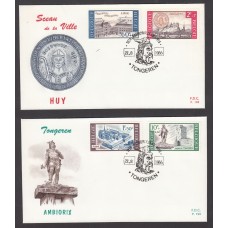 Belgica Sobres Primer Dia FDC Yvert 1385/88 - Tongeren 1966