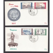 Belgica Sobres Primer Dia FDC Yvert 1385/88 - Huy - Antigone 1966