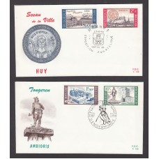 Belgica Sobres Primer Dia FDC Yvert 1385/88 - Hapex 66 - 1966