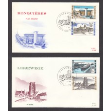 Belgica Sobres Primer Dia FDC Yvert 1466/68 - Ronquieres 1968