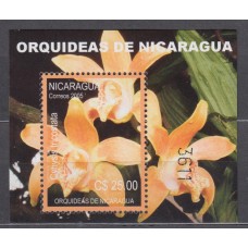 fNicaragua Hojas Yvert 314 ** Mnh Flores - Orquideas