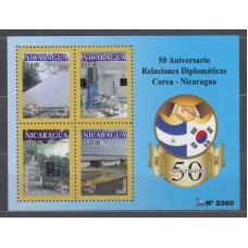 Nicaragua Correo 2012 Yvert 2708/11 ** Mnh Relaciones Diplomaticas con Corea