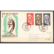 Fernando Poo Sobres 1º Día 1960 Edifil 179/80+183