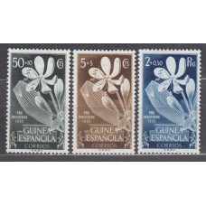 Guinea Correo 1952 Edifil 314/16 * Mh