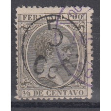 Fernando Poo Sueltos 1896 Edifil 40 usado