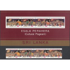 Sri-Lanka Correo Yvert 686/89+Hoja 24 ** Mnh Pinturas