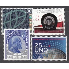 Liechtenstein Correo 2015 Yvert 1684/87 ** Mnh