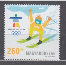 Hungria Correo 2010 Yvert 4395 ** Mnh Deportes - Olimpiada de Invierno Vancouver