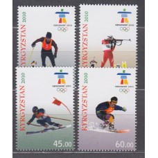 Kyrgyzstan Correo Yvert 500/3 ** Mnh Deportes - Olimpiada Invierno Vancouver