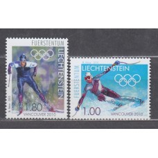 Liechtenstein - Correo 2010 Yvert 1484/85 ** Mnh Deportes - Olimpiada de Invierno Vancouver