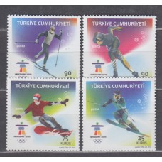 Turquia Correo 2010 Yvert 3492/95 ** Mnh Deportes - Olimpiada Invierno Vancouver