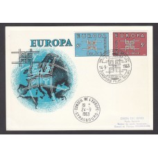 Belgica Sobres Primer Dia FDC Yvert 1260/61 - Europa 1963