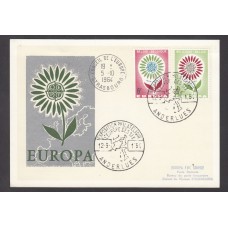 Belgica Sobres Primer Dia FDC Yvert 1298/1299 - tarjeta europa 1964