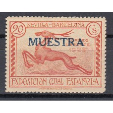 España Sueltos 1929 Edifil 447M * Mh Sobrecarga Muestra