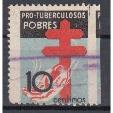 España Variedades 1937 Edifil 840 sh usado sin dentar horizontal