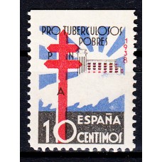 España Variedades 1938 Edifil 866sma ** Mnh sin dentar margen superior