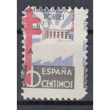 España Variedades 1938 Edifil 866dv (*) Mng dentado vertical desplazado