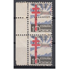 España Variedades 1938 Edifil 866ddv (*) Mng Dentado doble horizontal