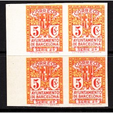 Barcelona Correo 1932 Edifil 10s ** Bloque de 4