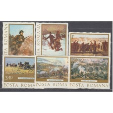 Rumania Correo 1977 Yvert 3027/32 ** Mnh Pintura