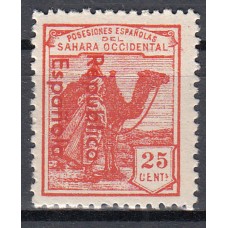 Sahara Variedades 1932 Edifil 40Ahcc ** Mnh Sobrecarga cambio de color