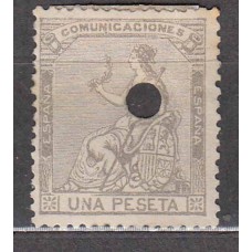 España Taladrados 1873 Edifil 138