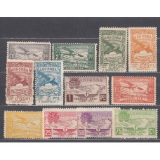 Andorra Española Correo 1932 Edifil NE 13/24 ** Mnh Paisajes