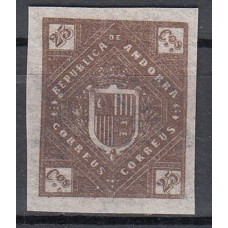 Andorra Española Sueltos 1875 Edifil NE 5s (*) Mng