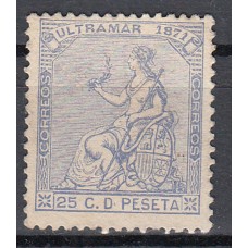 Antillas Sueltos 1871 Edifil 22 (*) Mng