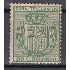 Cuba Sueltos Telegrafos Edifil 55 * Mh