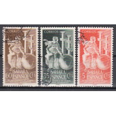 Sahara Correo 1953 Edifil 101/3 usado