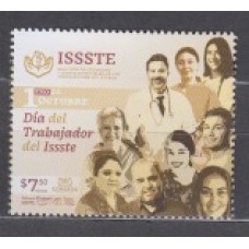Mexico Correo 2022 Yvert 3361 ** Mnh Dia de los Trabajadores e ISSSTE
