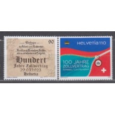 Suiza Correo 2023 Yvert 2763/64 ** Mnh