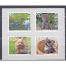 Suiza Correo 2023 Yvert 2765/68 ** Mnh Fauna