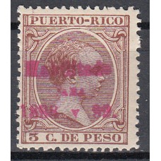 Puerto Rico Sueltos 1898 Edifil 157 * Mh