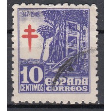 España Sueltos 1947 Edifil 1018 usado Pro tuberculosos