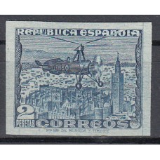 España Variedades 1938 Edifil 769ps * Mh Papel azulado sin dentar